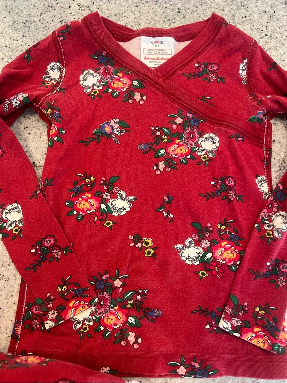 Hanna Andersson pajama set little girl size 4